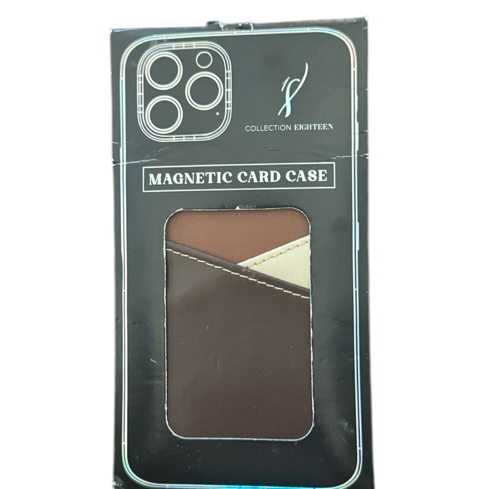 Brown Magnetic Card Case for Cell Phones(NWT)